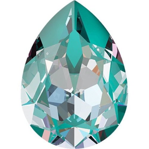 2pcs crystal laguna delite 001l142d poire pierre de fantaisie en verre de cristaux vert en forme de  sku-146305