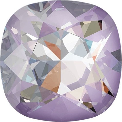 2pcs cristal lavande delite 001l144d coussin carré de pierre de fantaisie en verre de cristaux viole sku-146312