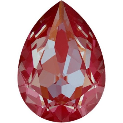 2pcs cristal rouge royal delite 001l107s poire pierre de fantaisie en verre de cristaux en forme de  sku-146300