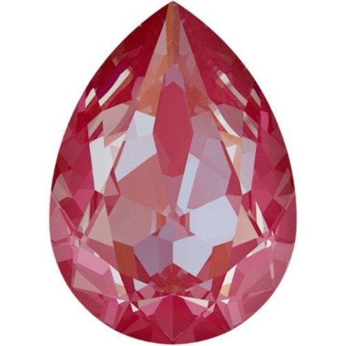2pcs lotus en cristal rose delite 001l145d poire pierre de fantaisie en verre de cristaux en forme d sku-146301