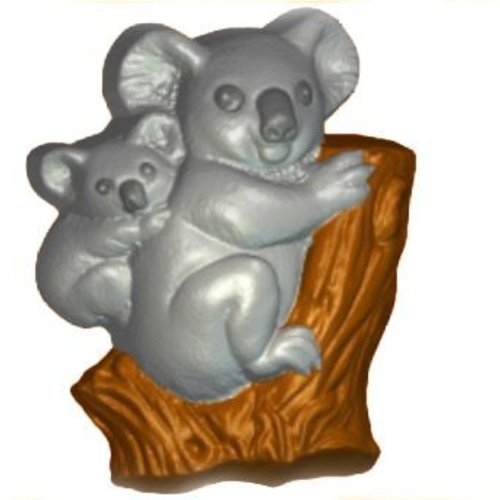 1pc koala animaux en plastique fabrication de savon de cire chocolat gypse fromage cookies gélatine  sku-199607