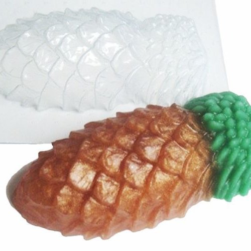 1pc cône de pin ovale pomme de pin de noël de ornement en plastique de savon la fabrication du choco sku-78014