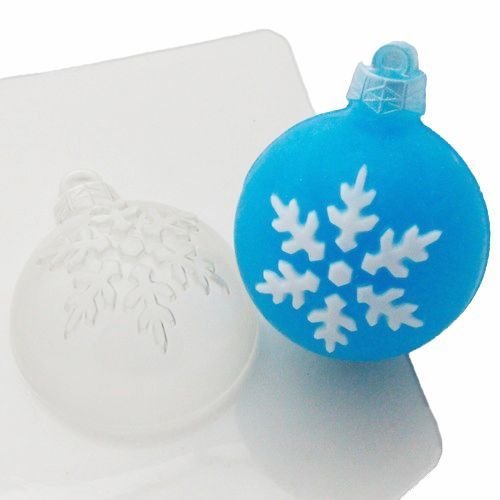 1pc décoration d'arbre de noël de flocon de neige de de ornement en plastique de savon la fabricatio sku-78019