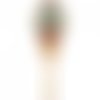 Turquoise lapin oeuf sur le bâton de perles de pâques kit de bricolage en bois toile broderie artisa sku-255010