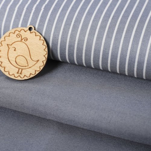 Élégant gris tissu pour patchwork ensemble de décoration de l'artisanat de coton assortiment de 55 x sku-253740