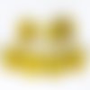 6pcs picasso opaque jaune citron rustique de la fenêtre de la table de découpe à plat fleur de verre sku-249222