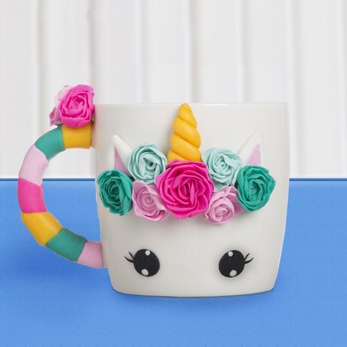 Licorne magique mug kit de bricolage pâte polymère de la décoration de l'argile des enfants de de ar sku-254105