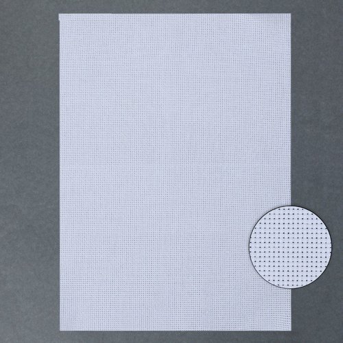Toile blanche pour la broderie n ° 11 point de croix de polyester aida tissu de 11ct les travaux d'a sku-254366