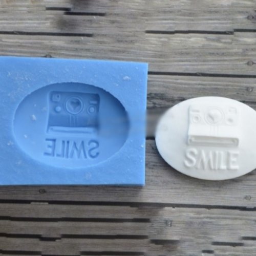 1pc sourire photo camée ovale en 3d en silicone cabochon message de pierre uv résine époxy moule d'a sku-257407