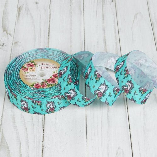 Turquoise licorne ruban bricolage cheveux décor de d'artisanat de l'artisanat du accessoires du vête sku-253923