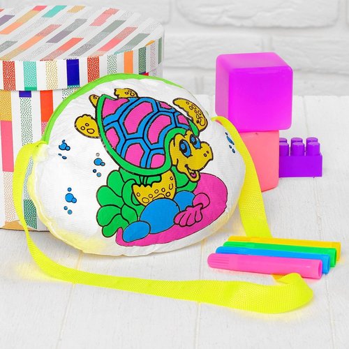 Tortue sac de coloriage kit de bricolage de créativité de définir de textile les enfants des fournit sku-254498
