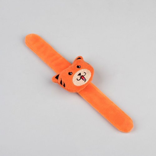 Tigre orange de pelote bracelet couture artisanat accessoire sur mesure pin slap de poignet de la br sku-254457