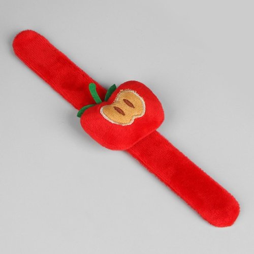 Pomme rouge de pelote bracelet couture artisanat accessoire sur mesure pin slap de poignet de la bro sku-254459