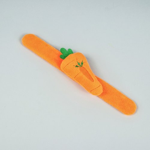 La carotte orange de pelote bracelet couture artisanat accessoire sur mesure pin slap de poignet de  sku-254460