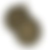 2pcs bronze antique vintage plat rond cabochon camée paramètre de tiroir en métal conclusions penden sku-255774