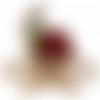 Rose rouge lapin oeuf titulaire de perles de pâques kit de bricolage en bois toile broderie artisana sku-254998