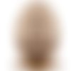 Brun blanc d'oeuf sur le stand de perles de pâques kit de bricolage en bois toile broderie artisanal sku-255030