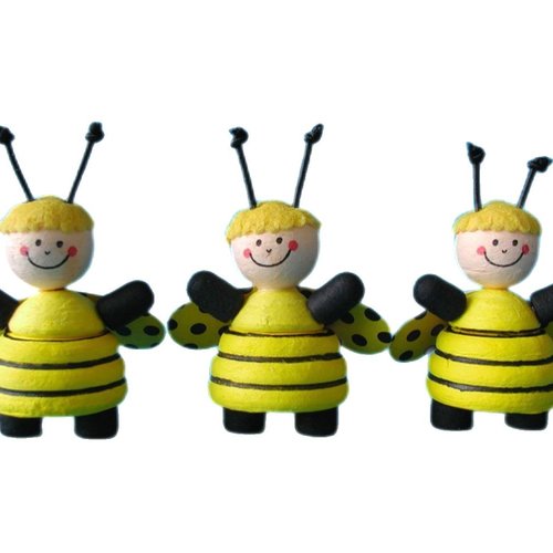3pcs kit de bricolage 3 animaux abeille décoration de pour la maison des enfants des éco-cadeau de s sku-253455
