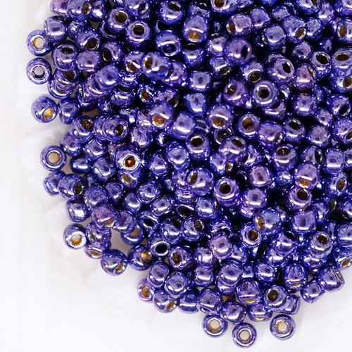20g pergélisol galvanisé violet métallique verre rond japonais toho perles de rocaille 11/0 tr-11-pf sku-259055