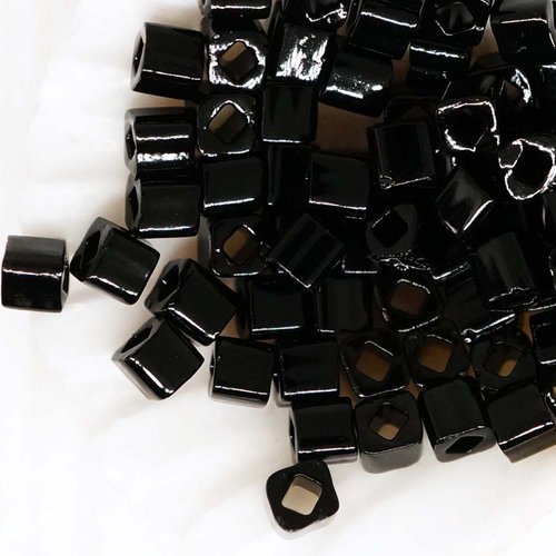 10g opaque noir de jais cube de verre japonais perles de rocaille toho 3mm tc-03-49 3mm sku-259133