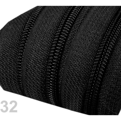 5m noir continue de nylon de tirette de 5mm pour pol curseurs organisateur de sac sac de notions sac sku-58261