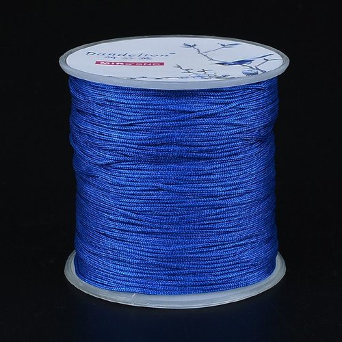 100m 328 ft 109 4yrd bleu royal macramé fil de perles de la chaîne de corde tressée kumihimo noeud b sku-261448