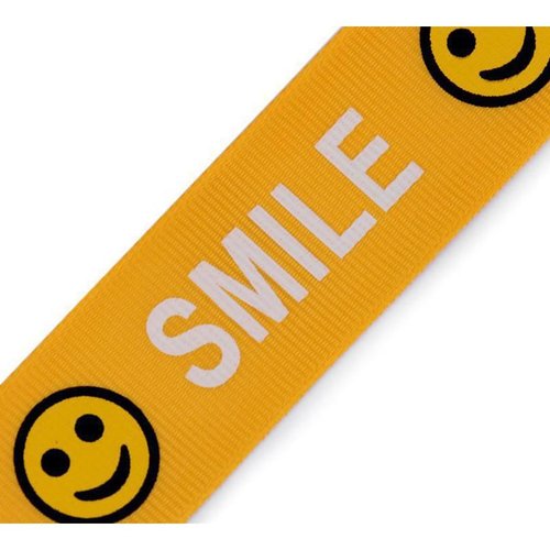 1m orange-jaune-pantalon bande latérale / vêtements tresse ruban sourire largeur 24mm archèterie des sku-245432