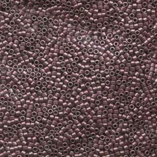 5g galvanisé gris foncé mauve métallisé violet pâle delica 11/0 de verre japonaises miyuki perles de sku-259423