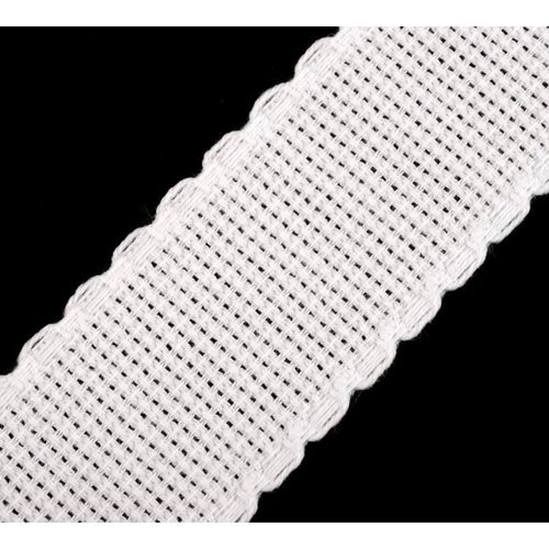 25m blanc de point de croix ruban de tissu de la largeur de 30mm la broderie ceinture de toile ("kan sku-69062