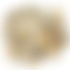 10g 85pcs blanc brun beige rayé naturel coquille de trompette foré mer pendentif bobo charmes de coq sku-270103