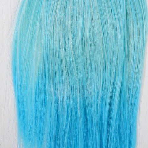 Bleu ombre cheveux artificiels pour poupée fabrication de jouets " droite "longueur de cheveux: 20 c sku-340470