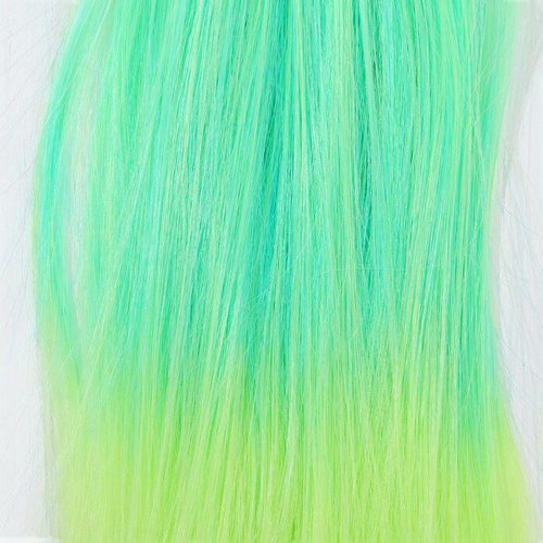 Vert ombre cheveux artificiels pour poupée fabrication de jouets " droite "longueur de cheveux: 20 c sku-341377