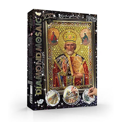 Diamant broderie diy kit saint icône "saint nicolas" 22x31 cm cm art religieux sur toile 5d peinture sku-275418
