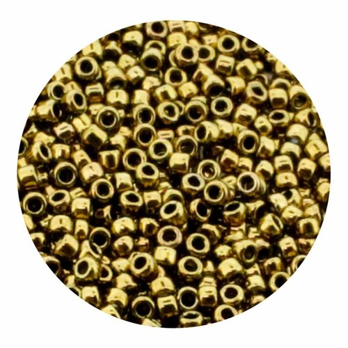 20g bronze antique 223 verre rond métallique toho perles de rocaille 15/0 tr-15-223 1.6 mm sku-521987