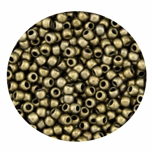 20g bronze antique or 225 verre rond métallique toho perles de rocaille 15/0 tr-15-225 1.6 mm sku-521989