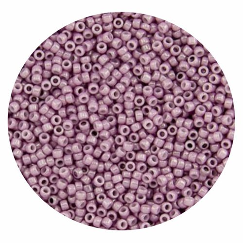 20g opaque lustered mauve pâle 127 verre rond violet rose japonais toho perles de rocaille 15/0 tr-1 sku-521975