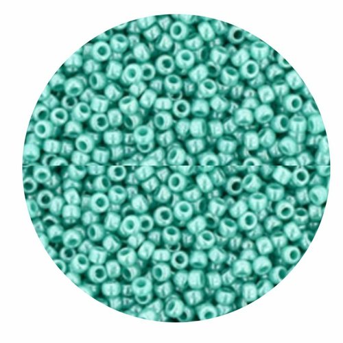 20g opaque lustered turquoise 132 verre rond japonais toho perles de rocaille 15/0 tr-15-132 1.6 mm sku-521979