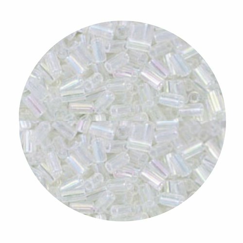 20g transparent arc-en-cristal 161 bugle #1 3mm verre mini tube japonais toho perles de rocaille tb- sku-522055