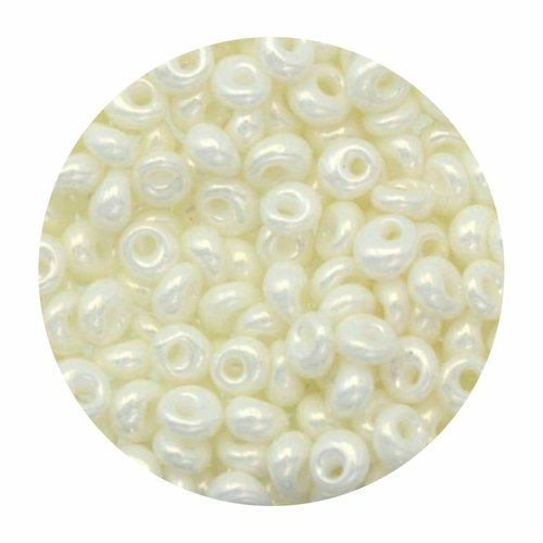 20g opaque lustered navajo blanc 122 magatama 3mm verre perle mini teardrop japonais toho perles de  sku-522047