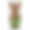 1 pc vert lapin oeuf sur stand de pâques diy kit tchèque graines de verre perlé sur en bois toile br sku-522592