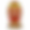 1pc orange jaune oeuf sur support joyeux pâques kit de bricolage tchèque verre graine perlée sur boi sku-522596