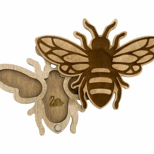 1 pc abeille en bois perles organisateur artisanat boîte fabrication de bijoux mallette de rangement sku-522666