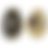 4 pièces or noir conque dos ouvert coquille cauris cypraea bohème marine coquillage mer océan plage  sku-522458