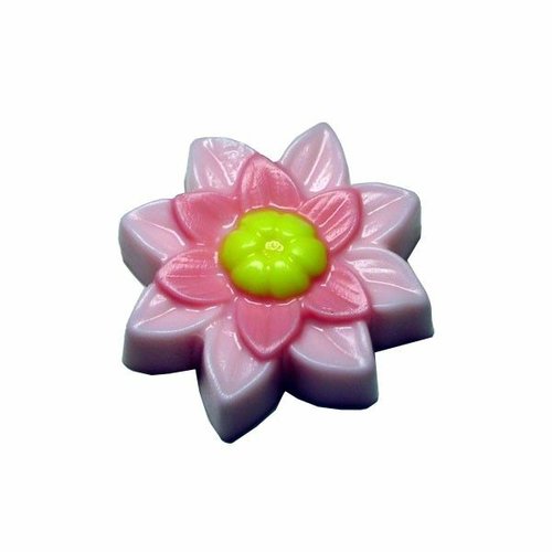 1 pc décor fleur de lotus coeur yoga de lys en plastique savon faisant moule chocolat gypse bougie sku-522694