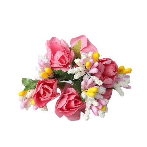 12 ensembles arrangement bouquet de fleurs décoration pour la maison projets de bricolage "roses ros sku-287416