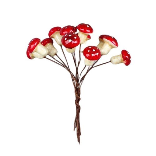 12 ensembles artisanat champignon décoration pour la maison projets de bricolage guirlande décor mou sku-369983