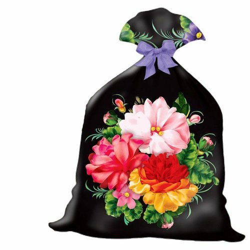Ruban broderie diy kit sur le sac "zhostovo" 35x25 cm fleurs pour cadeau point de croix main décor à sku-321376