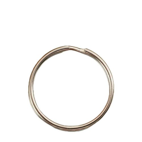 80 pièces porte-clés mousqueton anneau rond métal couleur argent 2 5x2 5 cm pour la fabrication de v sku-275674