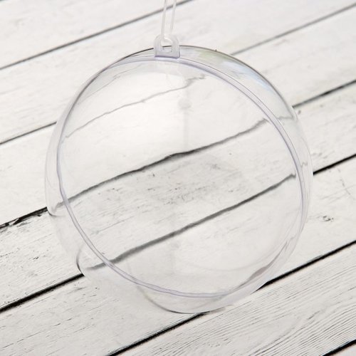 Vide creux en plastique sphère cas pour ornement faire décoration partie clair de noël acrylique bal sku-275729