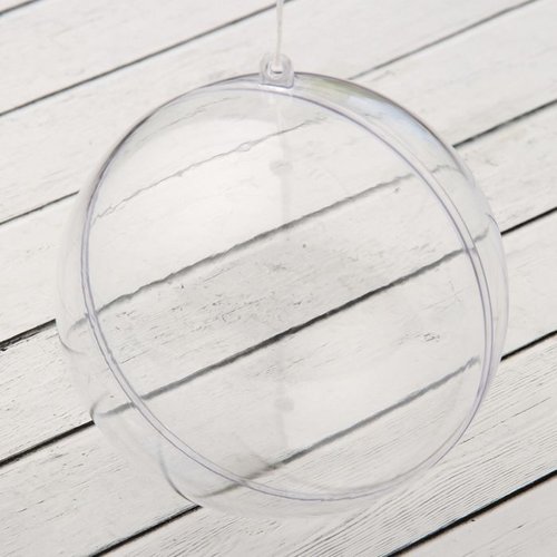 Vide creux en plastique sphère cas pour ornement faire décoration partie clair de noël acrylique bal sku-275848